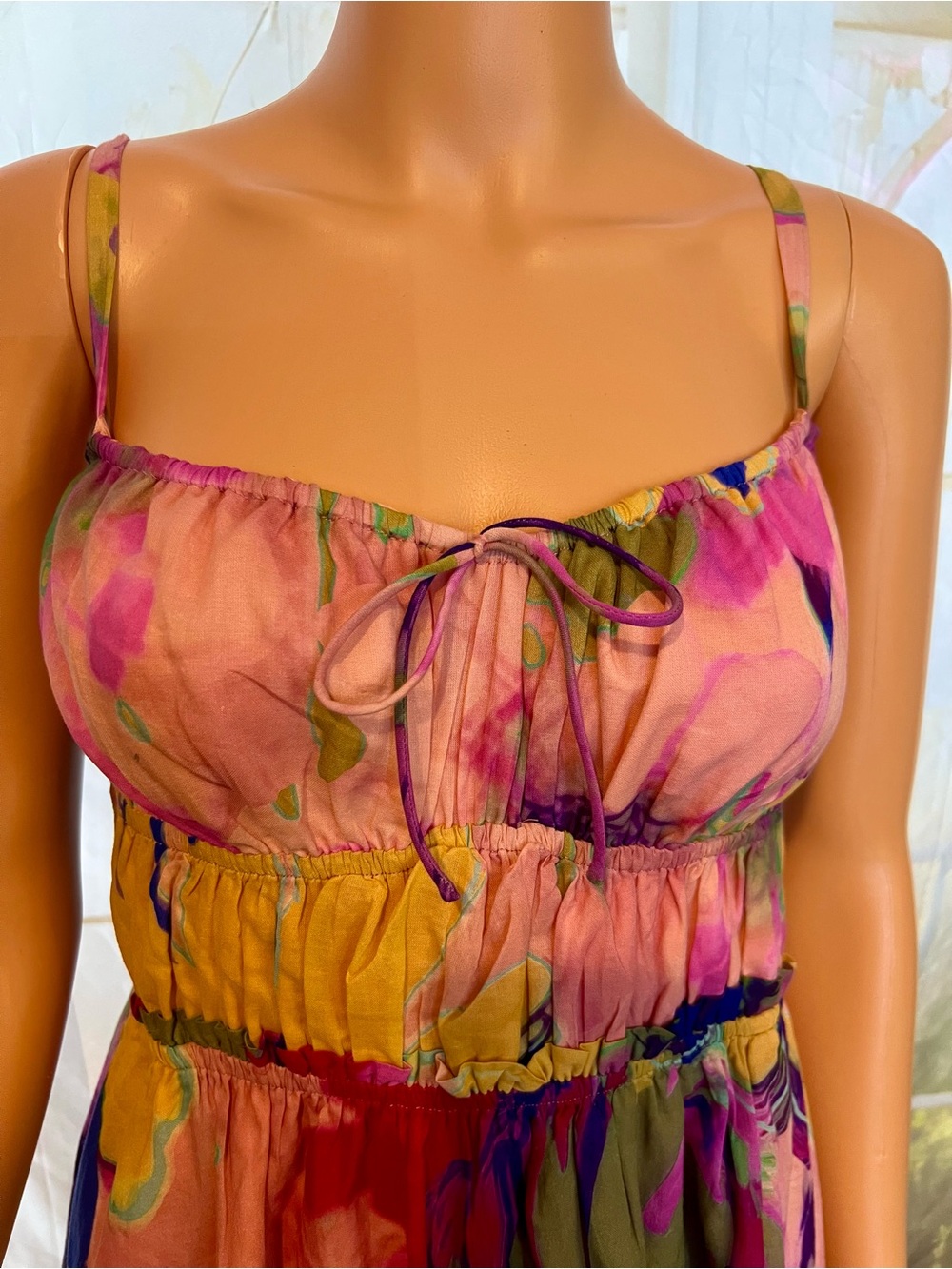 Steve Madden Pink and Purple Floral Mini Dress - Picture 3 of 7